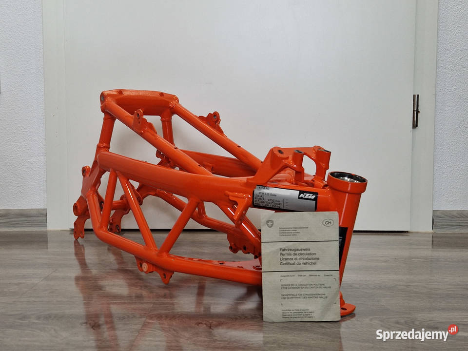 Rama z dokumentami 2021 KTM DUKE 125 swap 390 Ramy Wrocław