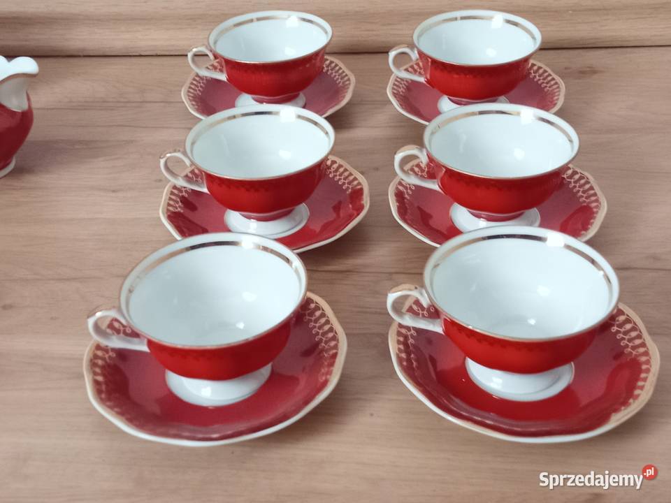 Zestaw kawowy KAROLINA Wałbrzych z lat 70 Świdnica sprzedam