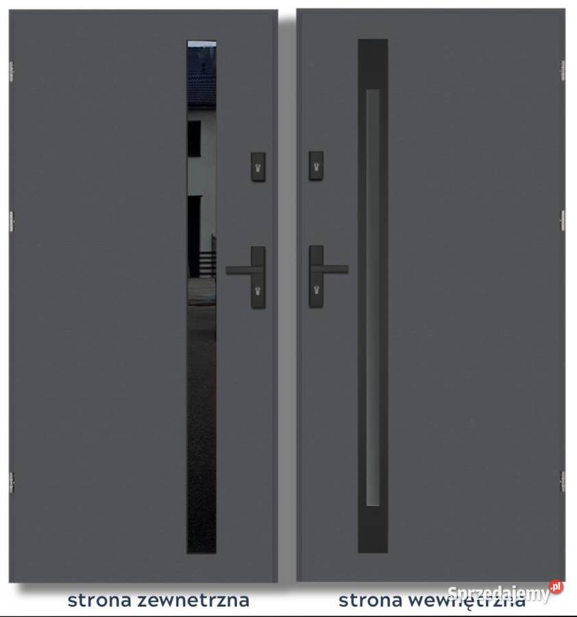 Ciepłe drzwi 70 THERMO DIAMOND ONYX 2 NERO Drzwi śląskie Częstochowa