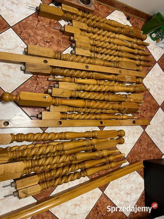 Tralki barierki balustrady wszystko dębowe Wielogłowy