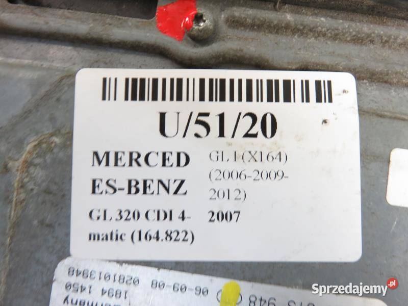 STEROWNIK MERCEDES GL W164 320 CDI 0281013948 osobowe Układ elektryczny, zapłon