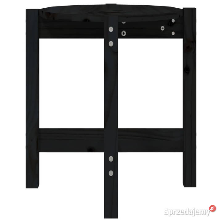 Stolik kawowy czarny 425x45 lite drewno sosnowe Warszawa