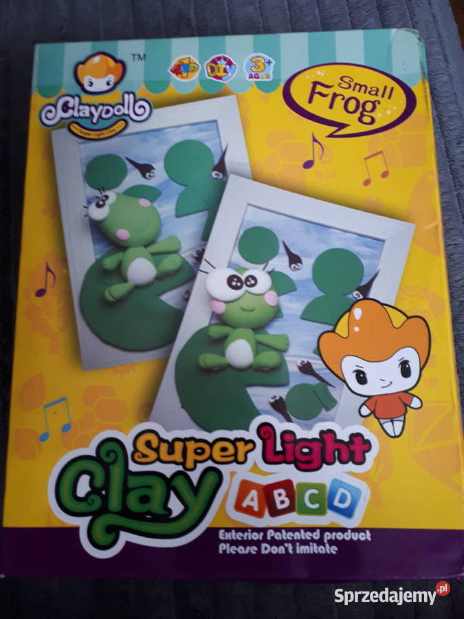 Super light clay Small Frog Żaba z gliny