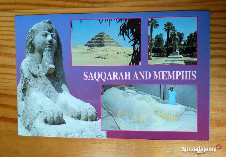 SAKKARA STAROŻYTNE CMENTARZYSKO I PIRAMIDA Antyki, Sztuka, Kolekcje Piszczac