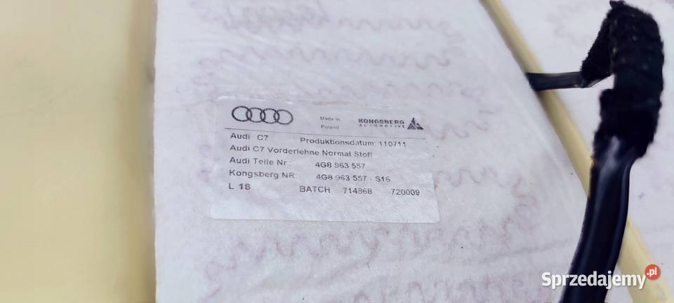 MATA GRZEWCZA FOTELA GÓRA AUDI A6 C7 A7 osobowe Przystajń sprzedam