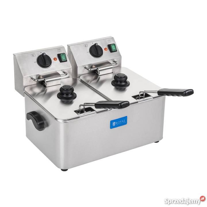 Podwójna frytkownica 2x8L frytownica termostat
