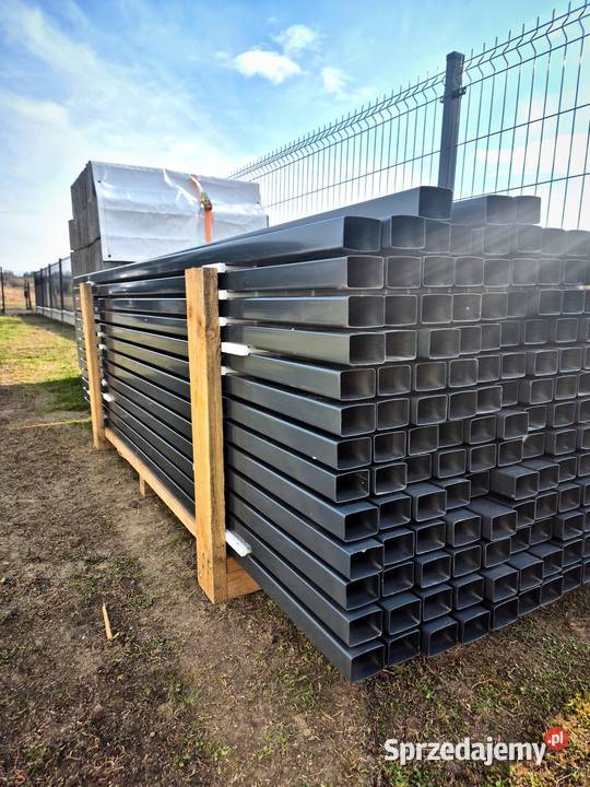 słupki ogrodzeniowe 60 x 40 antracyt 230 mb Pozostałe Dąbrowa Tarnowska