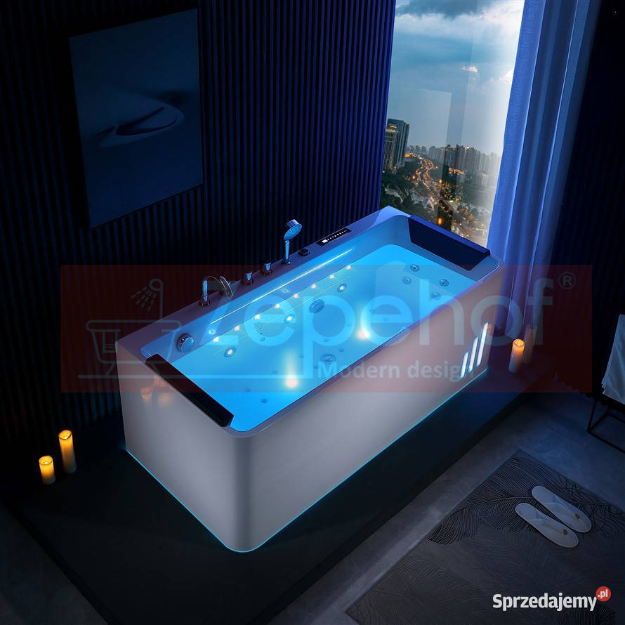 Wanna z hydromasażem EB414 prostokątna