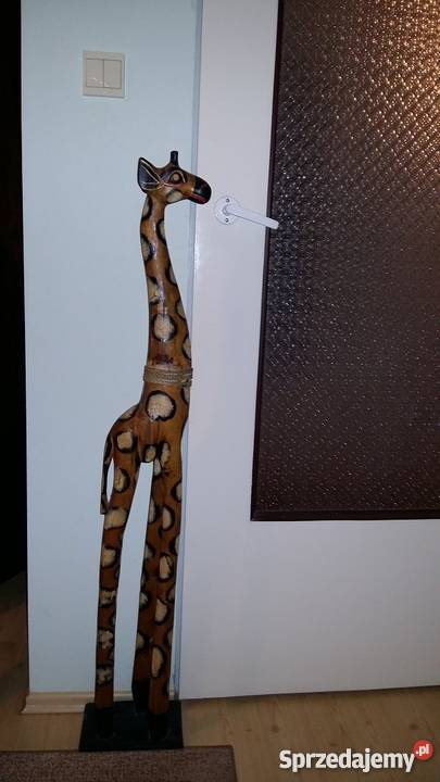 żyrafa figurka z drewna Sztuka współczesna Płock