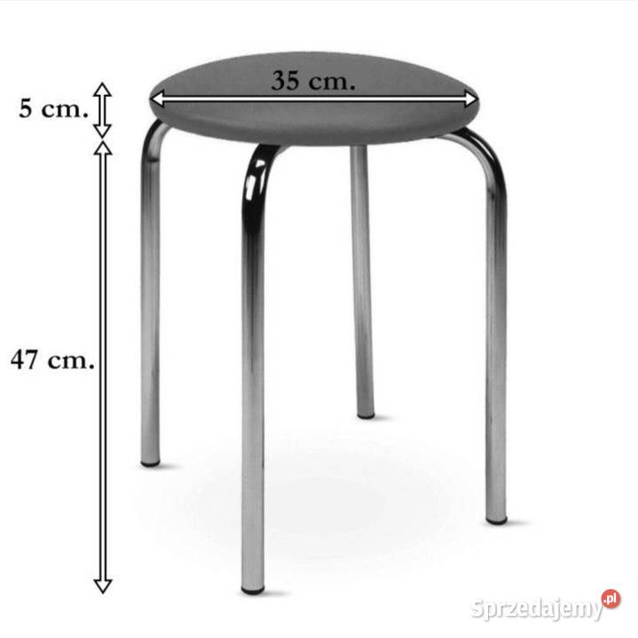 Taborety taboret kuchenny metalowy chromowany Stołki i taborety dolnośląskie Syców