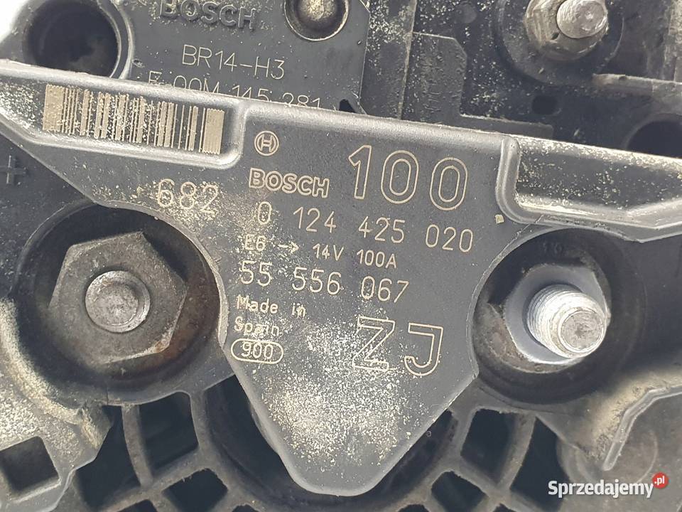 ALTERNATOR Opel Zafira B 16 16V 0124425020 Układ elektryczny, zapłon Chełm sprzedam