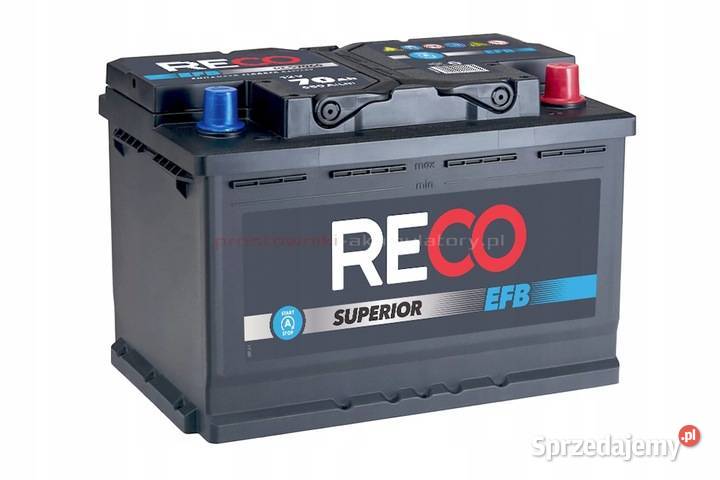 Akumulator RECO EFB RE57068 12V 70Ah 680A P Akumulatory łódzkie