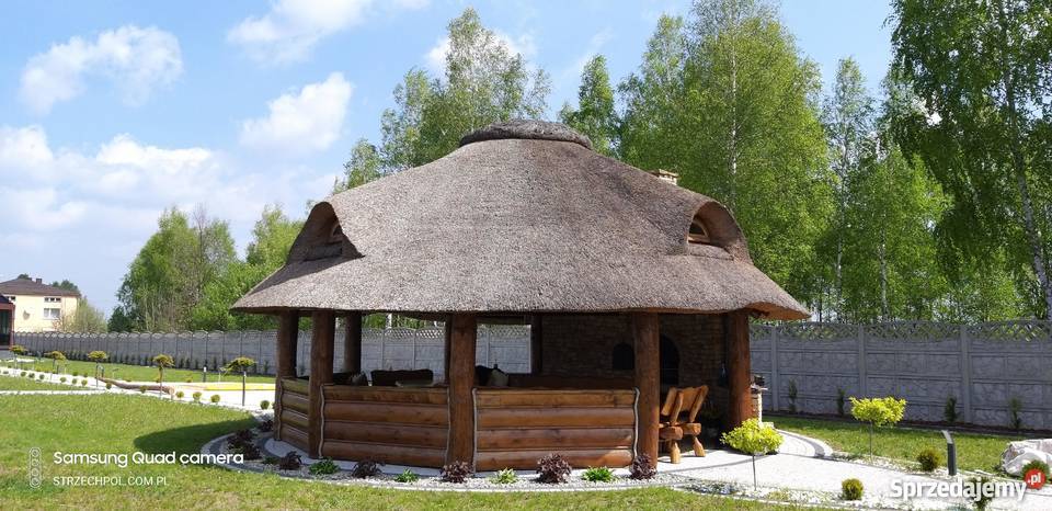 Altana trzciną strzecha domki dachy Radom