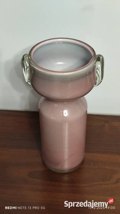 Wazon Jerzego Słuczan Orkusza Huty Szkła dolnośląskie Wiązów