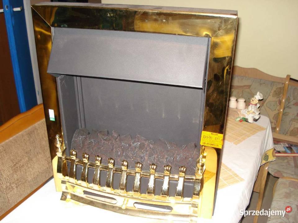 wkład kominkowy elektryczny LED świeci i grzeje Wrocław sprzedam