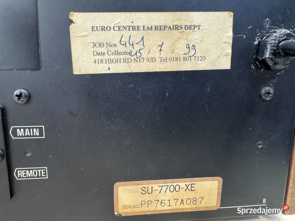 Technics Stereo Integrated Amplifier SU7700 Wzmacniacze i pokrewne Łapy