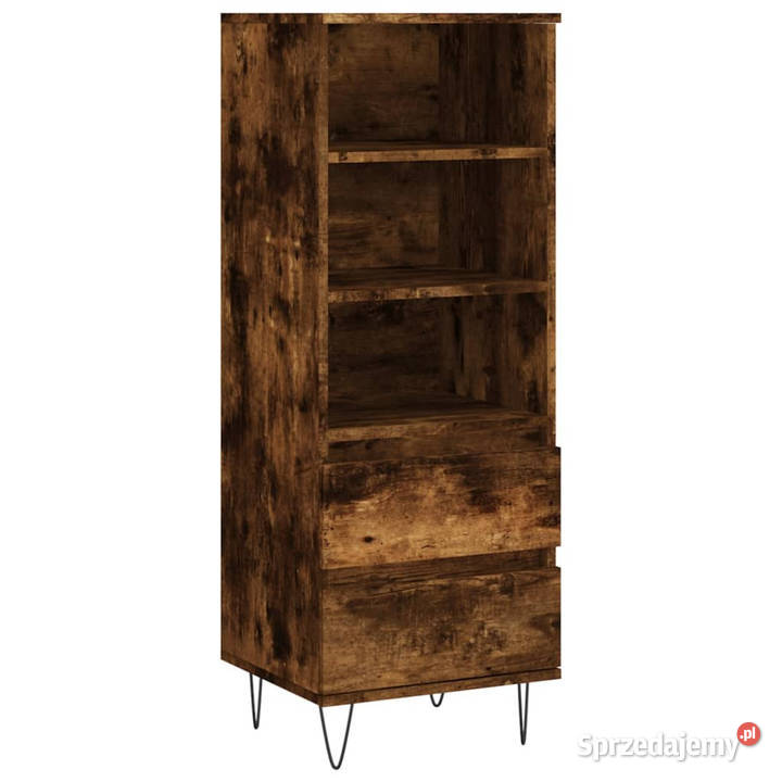 Wysoka szafka przydymiony dąb 40x36x110 WM831513 Warszawa