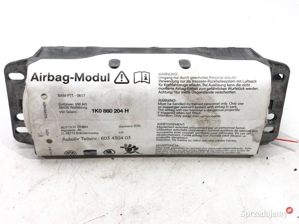 PODUSZKA POWIETRZNA PASAŻERA VW GOLF PLUS V sprzedam