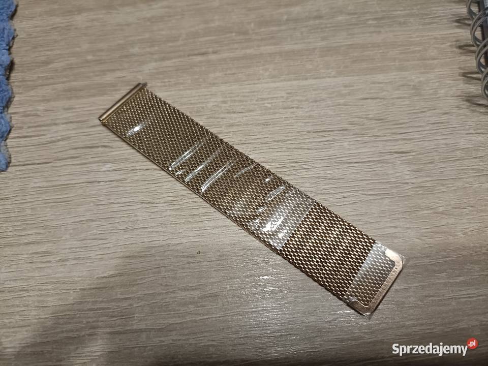 Pasek Opaska Bransoleta Metalowa Złota do Maxcom Kwidzyn