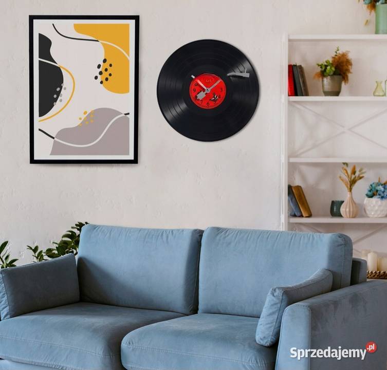Nowy zegar winylowy Retro Vinyl Clock CICHY loft Gliwice