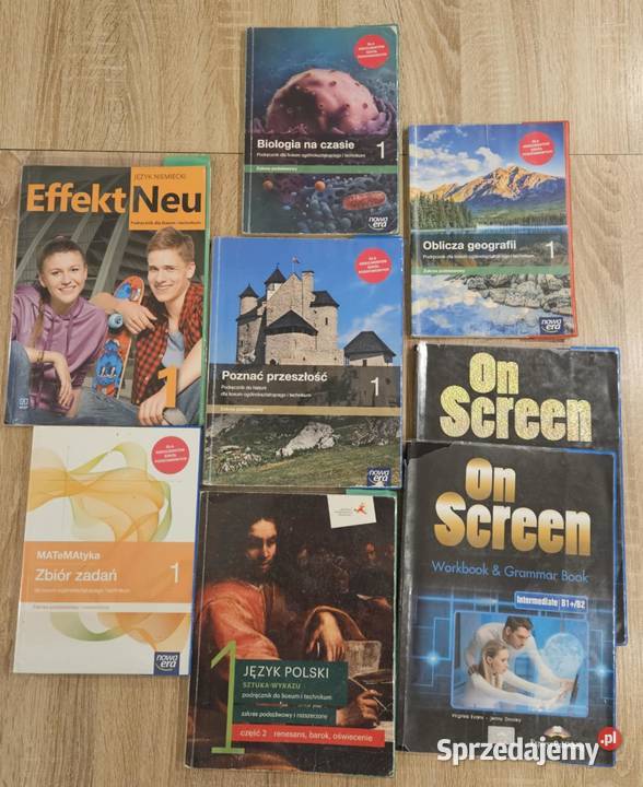 Książki klasa 1 szkoła średnia Podręczniki Łódź