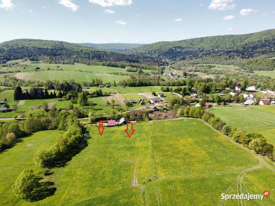 Widokowe działki Myscowa gmina Krempna 32zł/m2 Sprzedaż podkarpackie