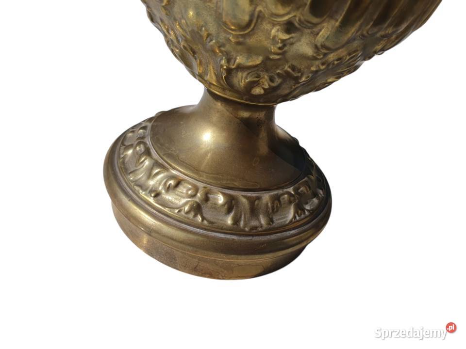 Stara mosiężna przedwojenna lampa naftowa Cieszyn