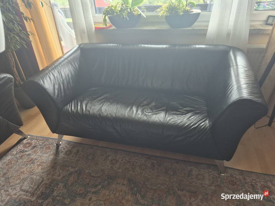 Kanapy Sofa Skóra Naturalna 2 SZTUKI możliwość Konarzyny sprzedam