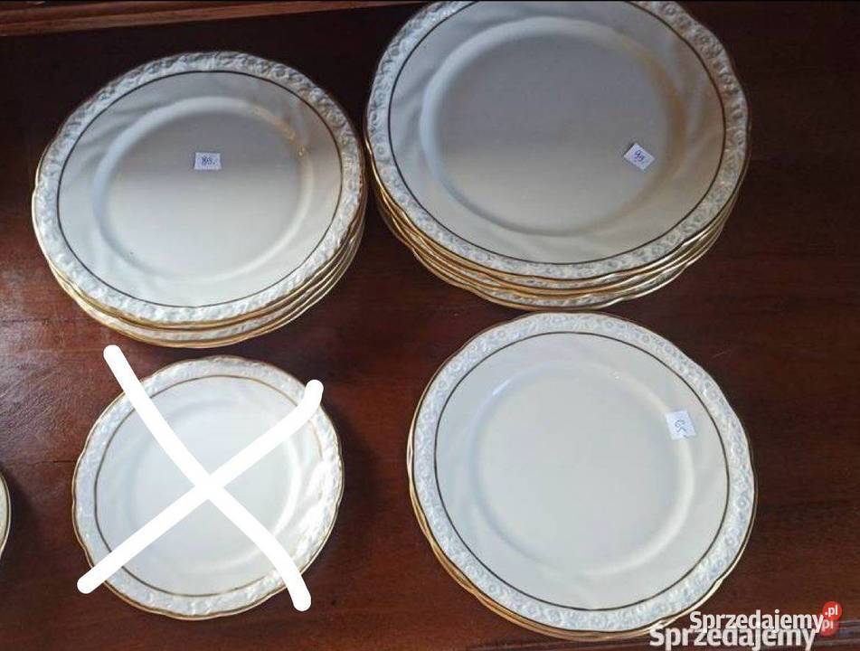 Talerz obiadowy Ilmenau Edelwei Ecru Porcelana i szkło pomorskie Gdańsk sprzedam
