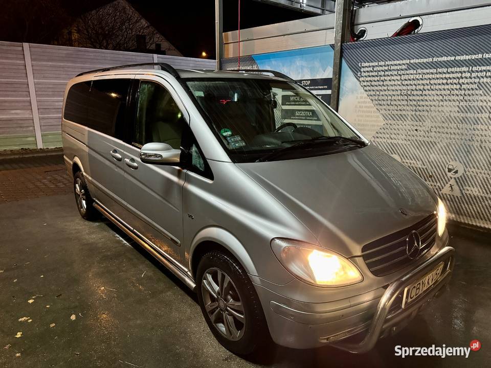 Mercedes Viano 30 v6 Ambiente skóry salon DVD immobilizer Pruszków