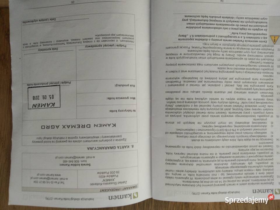 Kocioł CO KAMEN 20 KW sprzedam