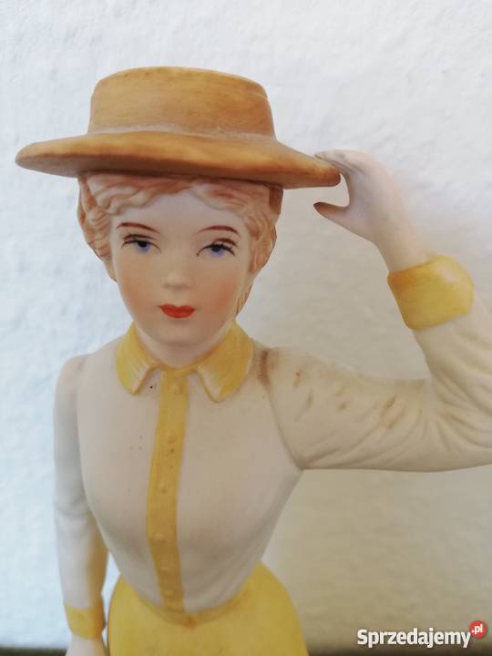 Dama w kapeluszu figurka Royal Gorlice