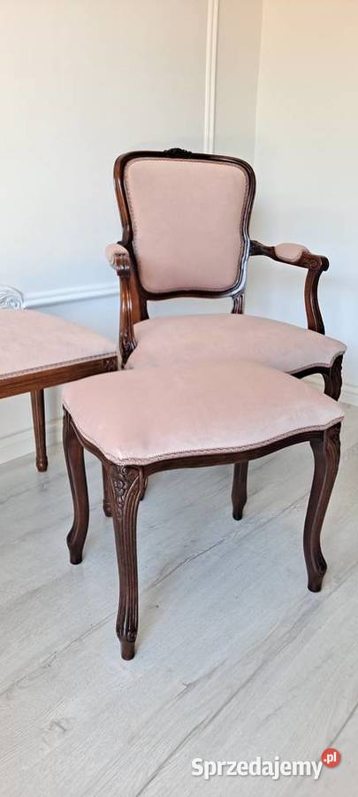 Stylowy fotel kwiaty Ludwik Ludwikowski Szczecin