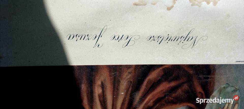 Święte obrazki 3 sztuki bez ram stare zabytkowe podkarpackie