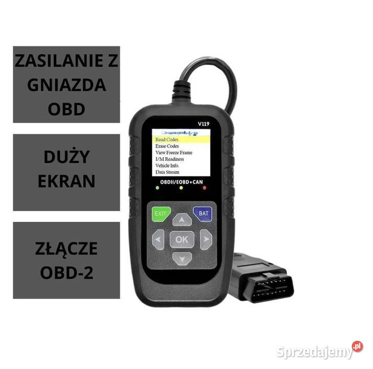 Tester diagnostyczny v119 Polskie menu Skaner łódzkie Łódź sprzedam