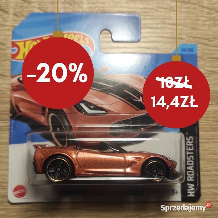 Hot Wheels Corvette C7 Z06 034250 Mattel Poznań sprzedam
