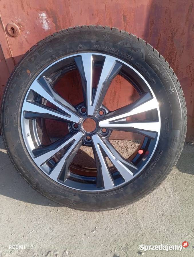Opony zimowe 21555R18 z alufelgami Nissana zima Samochodowe Elbląg sprzedam