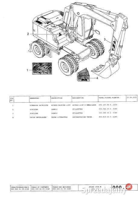 Atlas 1504 S150 katalog części Kielce