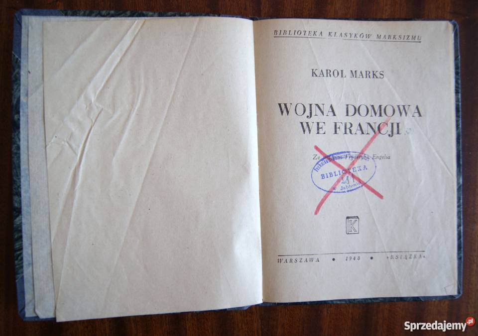 Karol Marks Wojna domowa we Francji 1948 Parczew