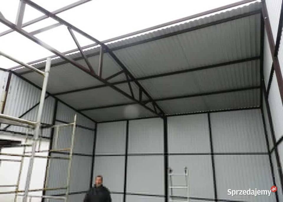 Blaszana hala 86 m biała Kraków