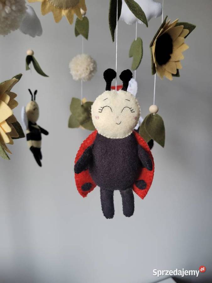 Karuzela do łóżeczka Słoneczna łąka żabka bocian Częstochowa