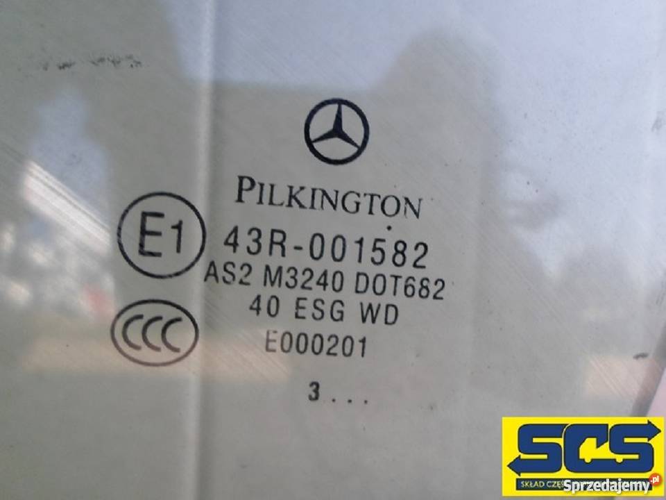 MERCEDES C KLASA W 203 SZYBA LEWA PRZÓD PRZEDNIA Bieleń sprzedam