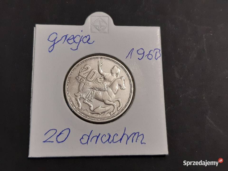 moneta srebrna Grecji z 1960r Łomża