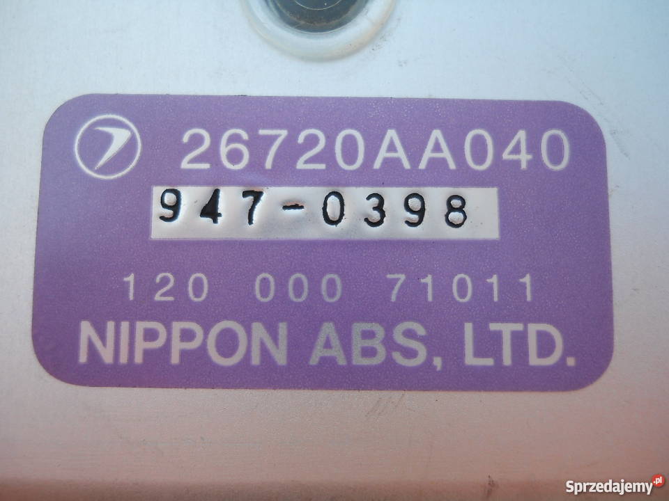 Komputer ABS Subaru Legacy Impreza Białystok