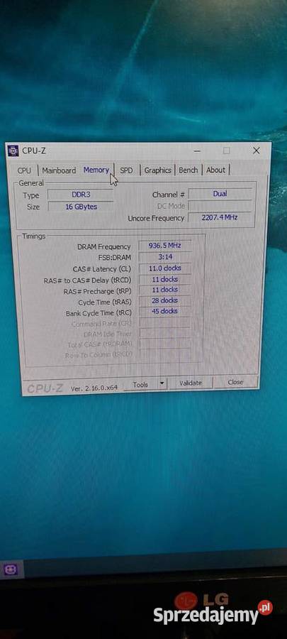 Komputer stacjonarny Monitor 16GB ram karta Komputery stacjonarne śląskie Częstochowa