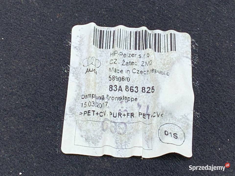 WYGŁUSZENIE MASKI AUDI Q3 II SUV 83A863825 sprzedam