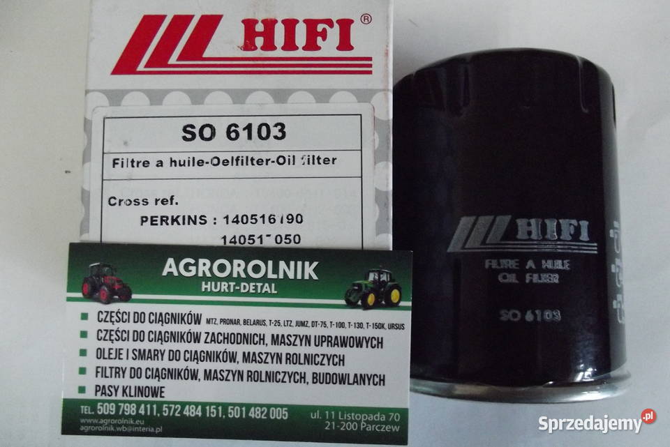 Filtr oleju SO 6103 Iseki Ford Holland MF Parczew