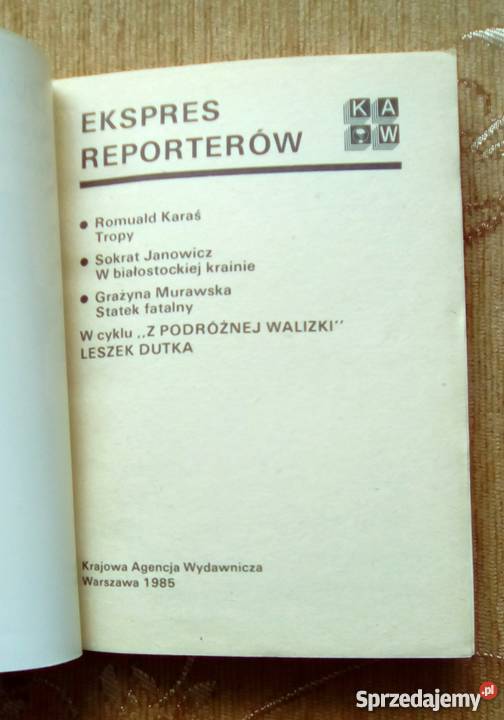 EKSPRES REPORTERÓW M IN TROPY ROMUALD KARAŚ