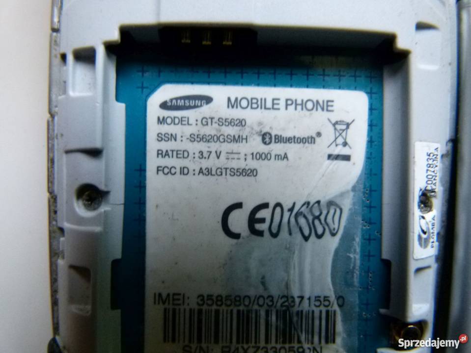 Telefon Samsung GTS5620 paski na ekranie Samsung Zamość sprzedam