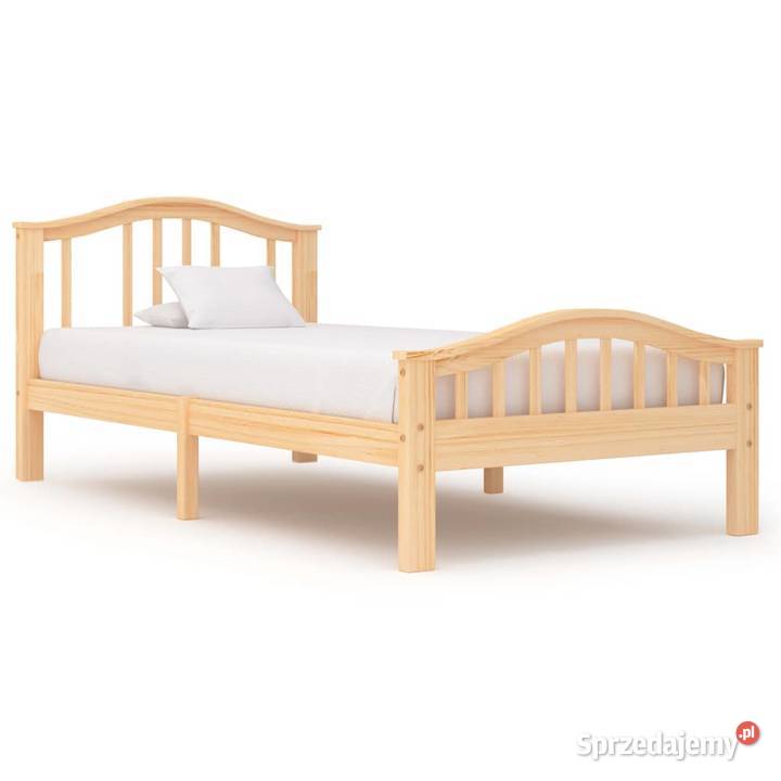 vidaXL Rama łóżka, lite drewno sosnowe, 100 x 200 cm 283311